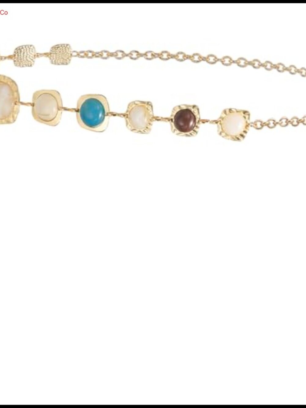 Rhinestone Western Waist Chain Cowgirl Belt Adjustable Metal Chain Belt